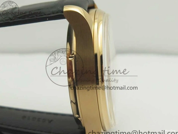 MIROTIME 0107 Thermal Portuguese Real PR Real Annual Calendar IW503501 RG ZF 1:1 Best Edition White Dial on Black Leather Strap A 7150